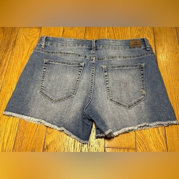Vintage - Jordache Floral Embroidered Rough Hem Denim Jean Shorts - Picture 9 of 11